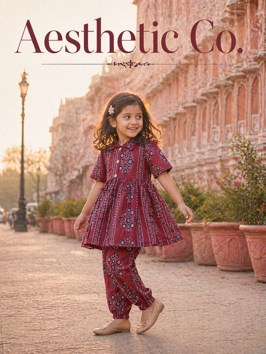 Summer Cotton Coords for Girls |3-4yrs size |Size 24 | Pure Aesthetic collection