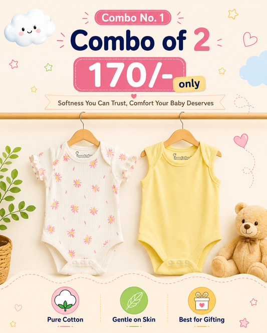 Premium Onesies for 6-12 months | Soft and Breathable