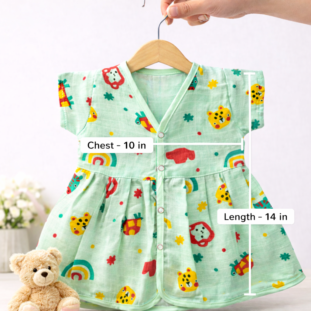 Half Sleeve Frock - Pack of 3 (6-9M)