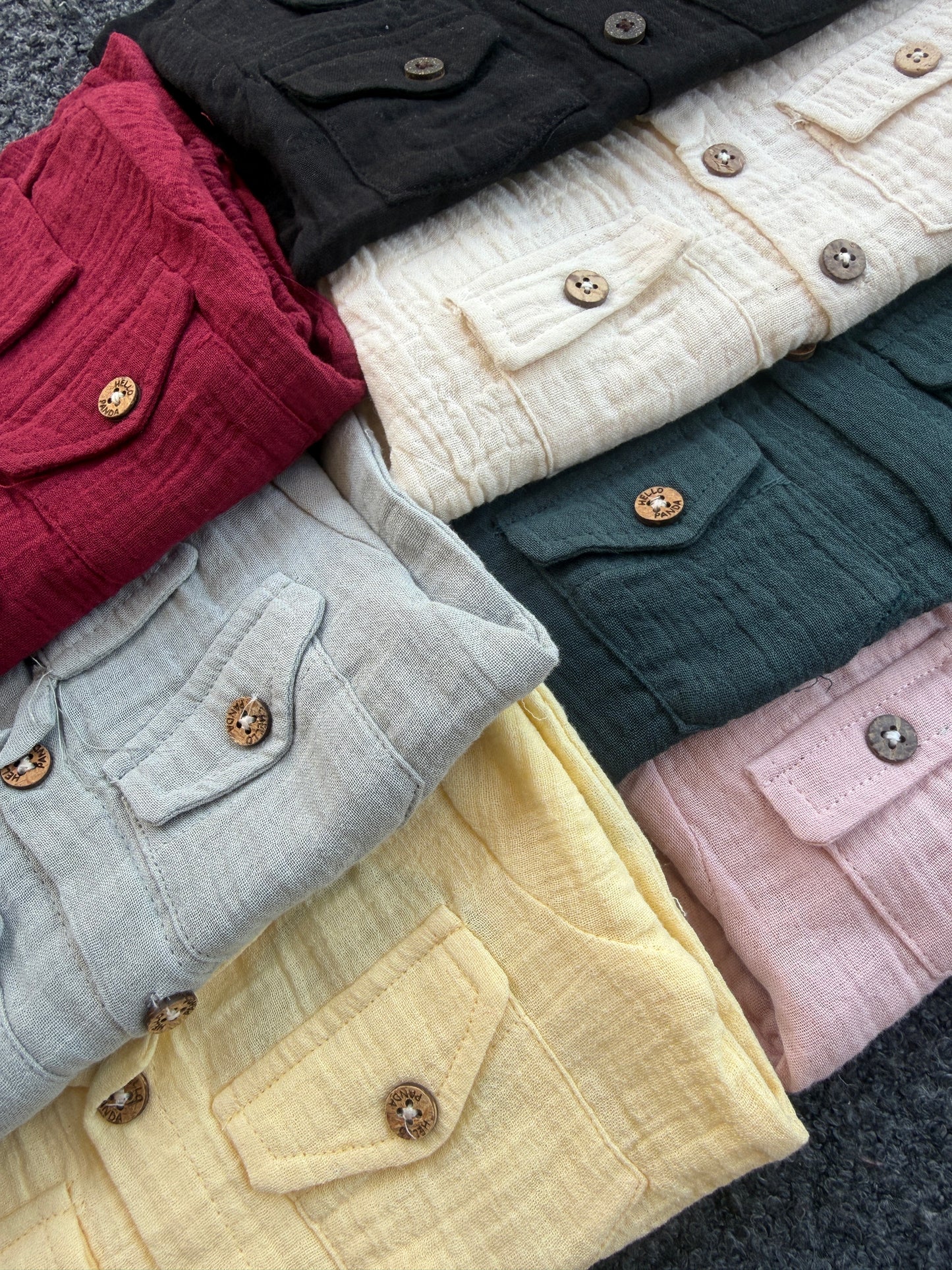 Muslin Double Pocket Short Sets | 3m to 24months