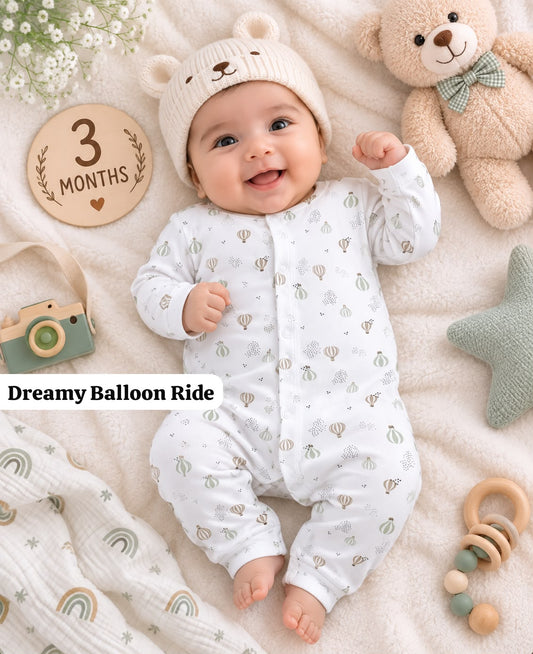 Baby open foot Romper , newborn to 9months