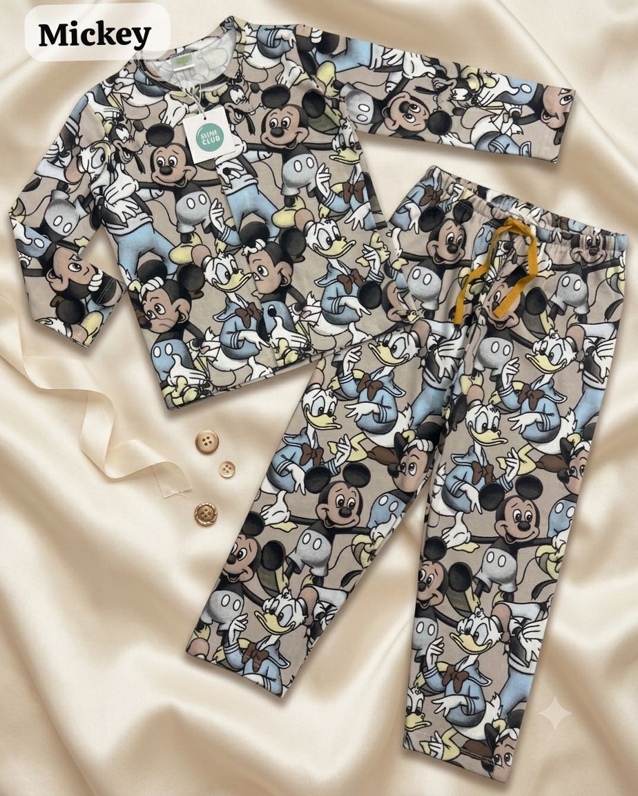 Kids full Sleeve Snap Button Pant Sets, Unisex for 18Months to 5Years