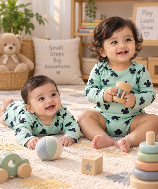 Mickey Onesies for 3 To 9 Months , Unisex