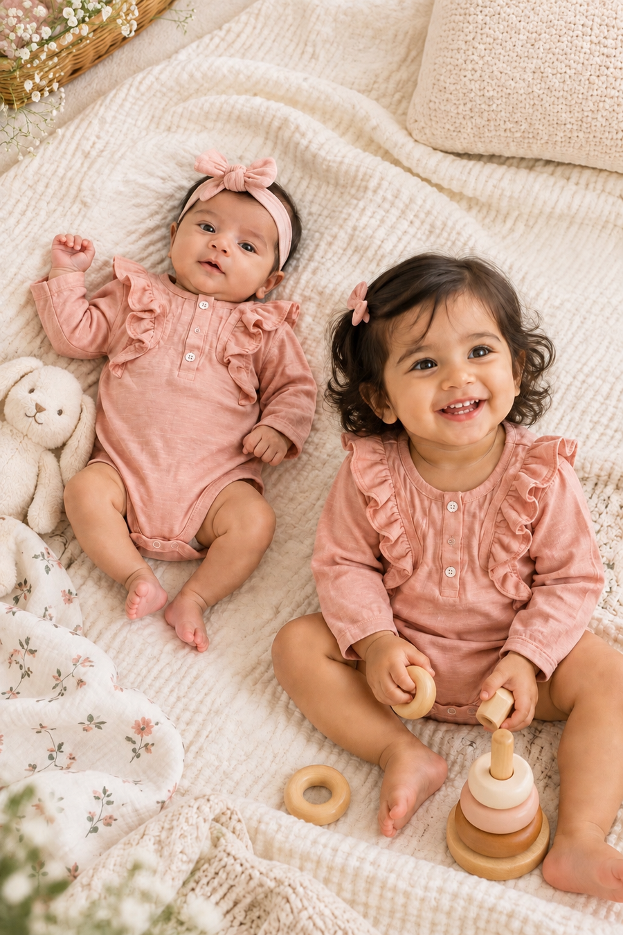 Little Ruffle Bloom Bodysuit ๐ธ ,3 Months To 24 Months