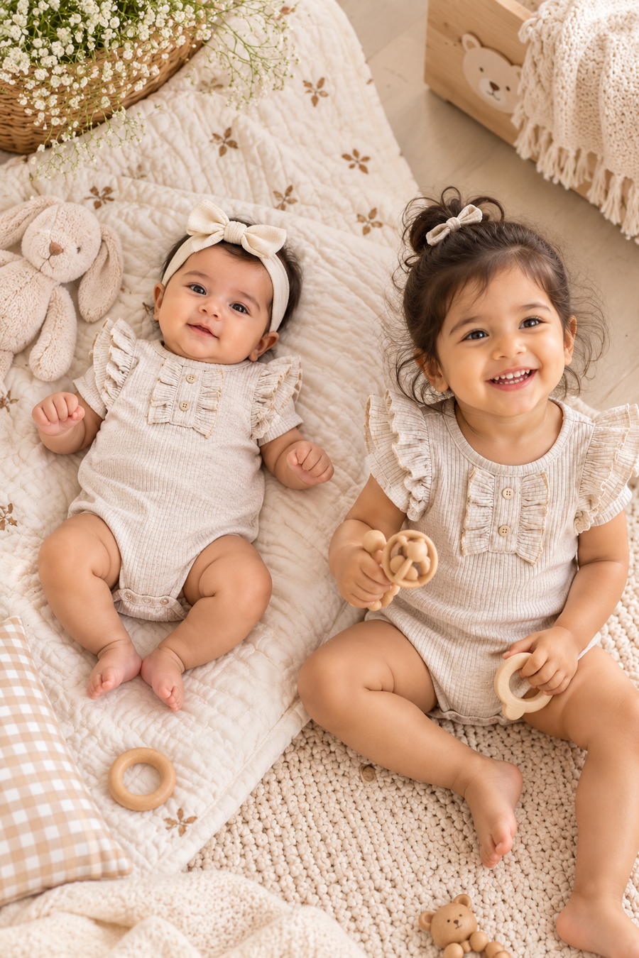 Little Ruffle Bloom Bodysuit ๐ธ ,3 Months To 24 Months