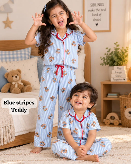 Pajama Night Suits | Soft and Cozy | 12 Months To 6 Years