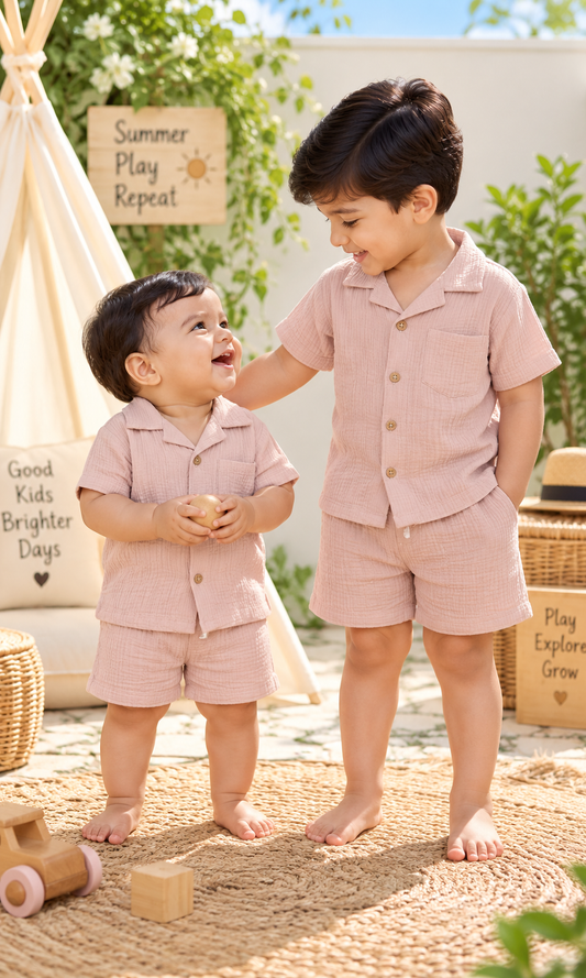 The Muslin Comfort Collection | Short Sets |1 Years To 6 Years