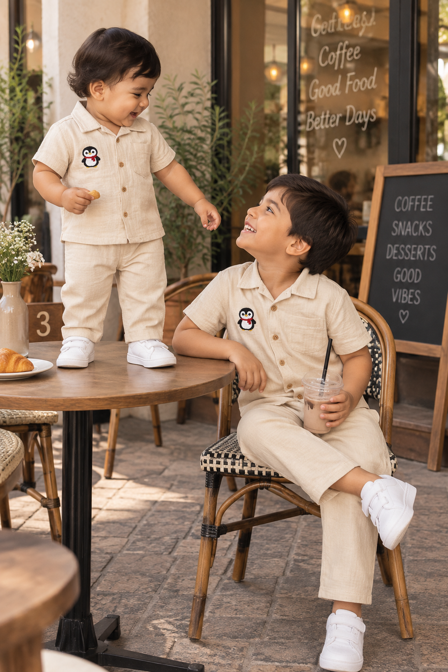 Boys Muslin Pant Sets (3 for 999) 6m to 24 Months | Soft and Breathable