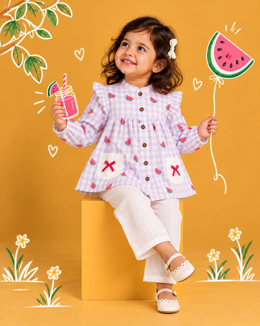 Muslin Frill Coord Sets for 6m to 4yrs| Loved by Many | Soft and Breathable Fabric