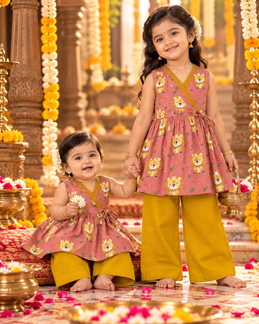 โจ Pure cotton festive wear( 6 Months To 6 Years, Cotton, EthnicWear| sleeveless wrap style