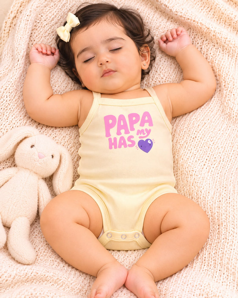 Baby Girl Sleeveless Cotton Bodysuit For 6-12 Months