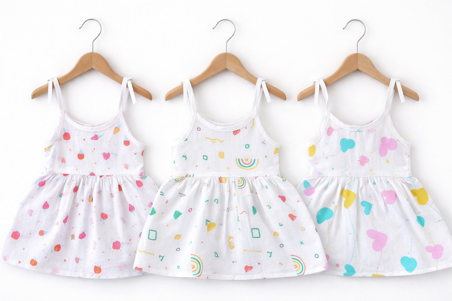 Muslin Knot Frocks (0-3m)