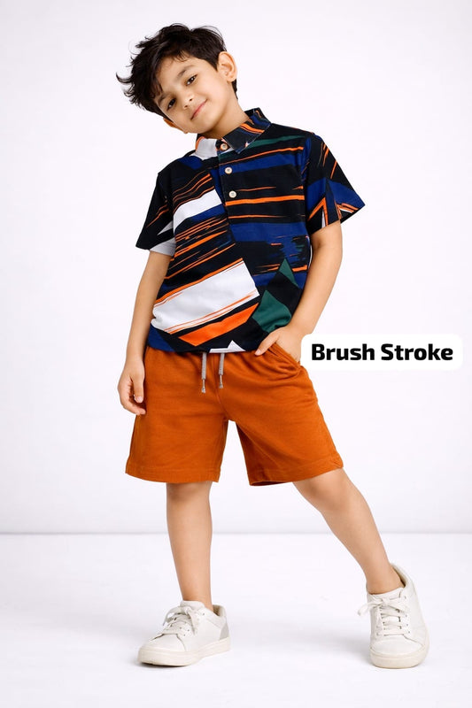 Chinese Collar Boy Cord Sets