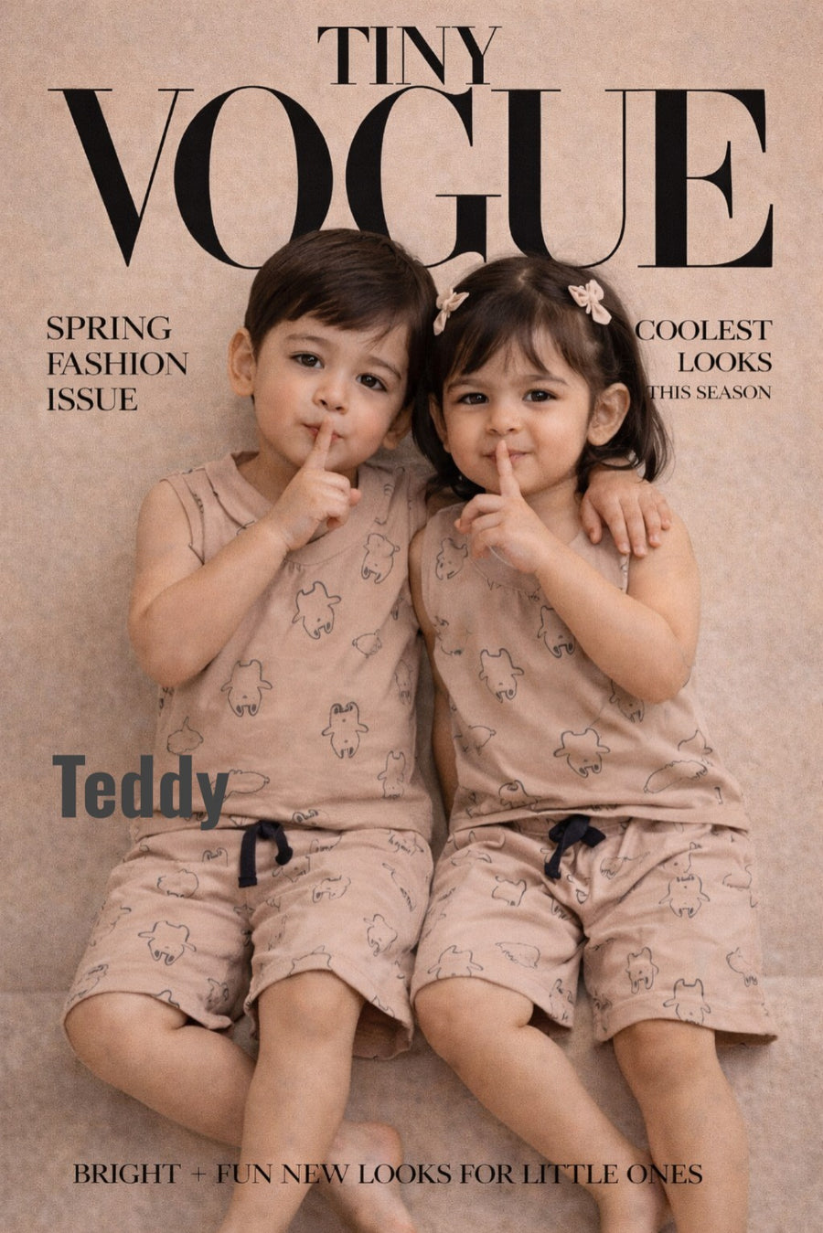 Sleeveless Coords unisex (1 to 8yrs)