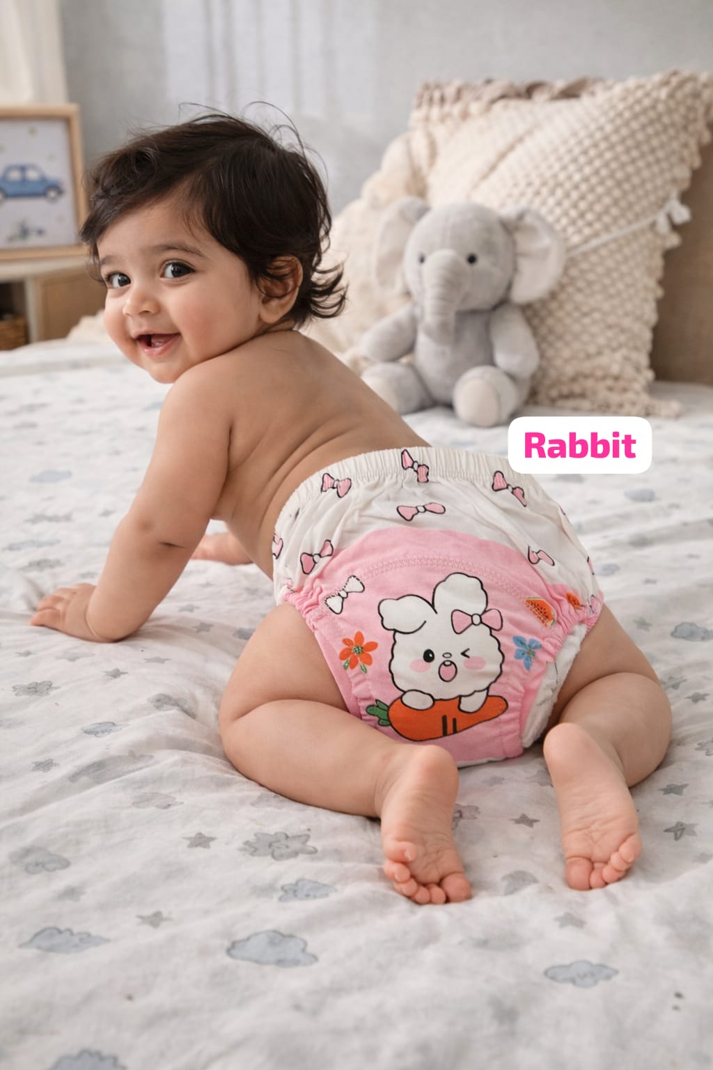 Baby Diaper Pants | Potty Training Underwear | Soft, Washable & Reusable Cotton Nappies for Boys & Girls | Multicolor Prints