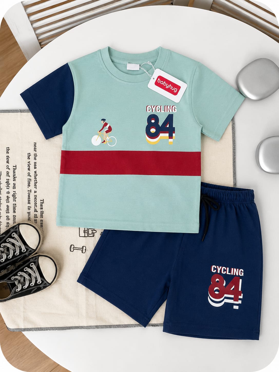 Boys Premium Cotton Summer Short Set | Half Sleeve T-Shirt & Shorts Combo