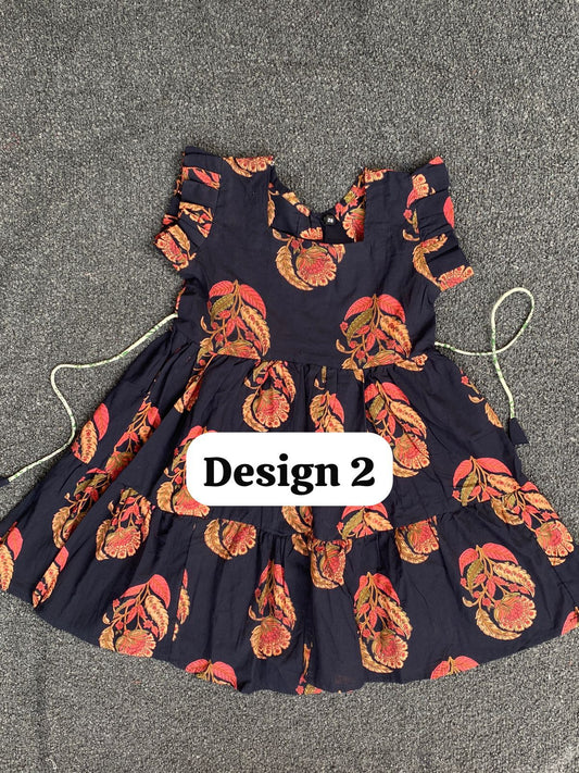 Pure cotton frill sleeve frocks| jaipuri frocks| 5-6y| size 26