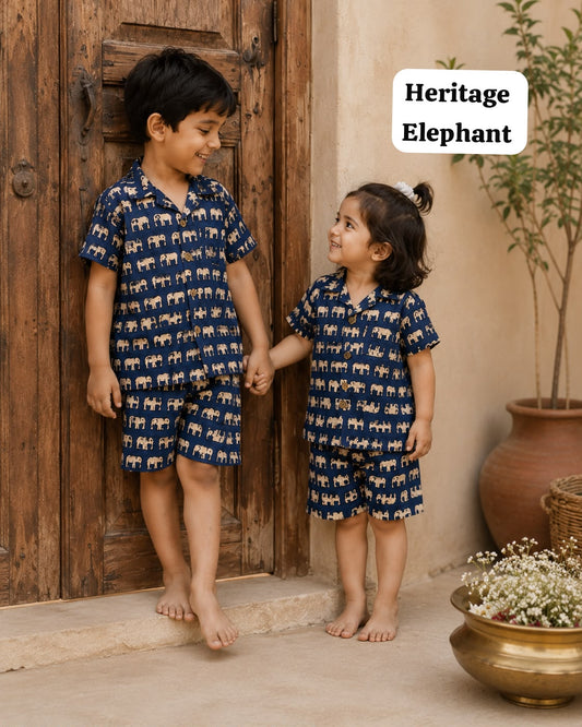Aesthetic Unisex Short Sets for 2yrs to 10yrs | INDIAN Edition