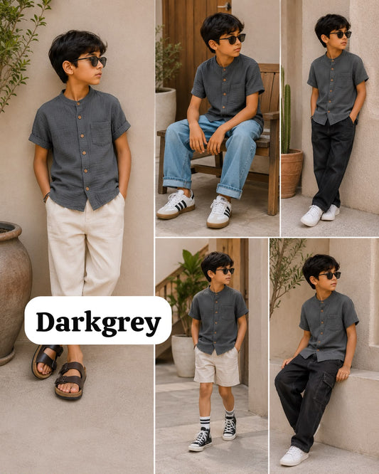 Premium Muslin Shirts for 7-8yrs Boys