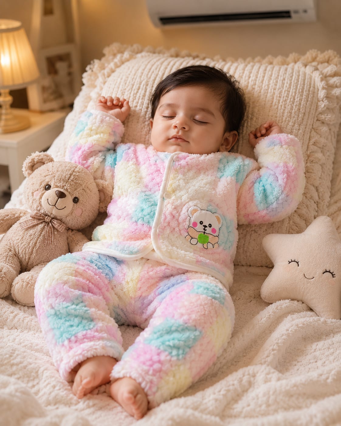Unisex Korean Sweater Set for 0-9m | Soft Fleece | Winter Edition