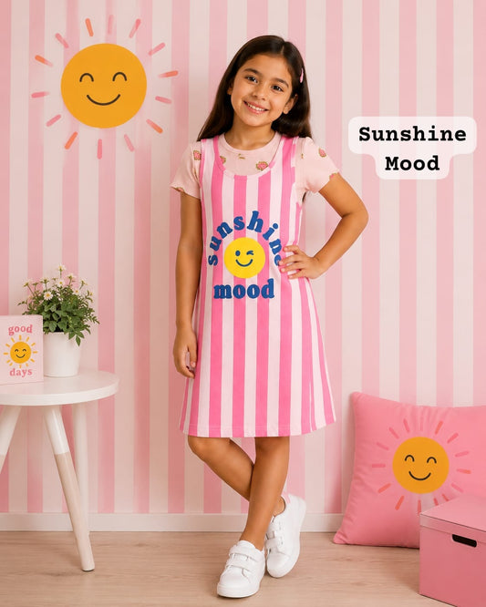 Stylish pinafore western Dungarees For Girls for 3yrs to9yrs