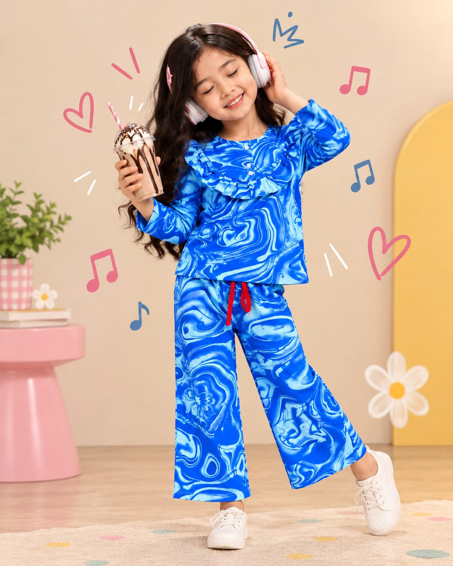 Ruffle Neck coords for 9m to 5yrs, Trendy Apparel