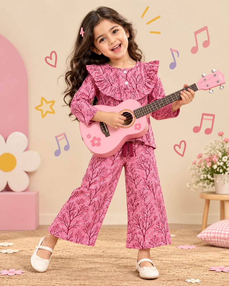 Ruffle Neck coords for 9m to 5yrs, Trendy Apparel
