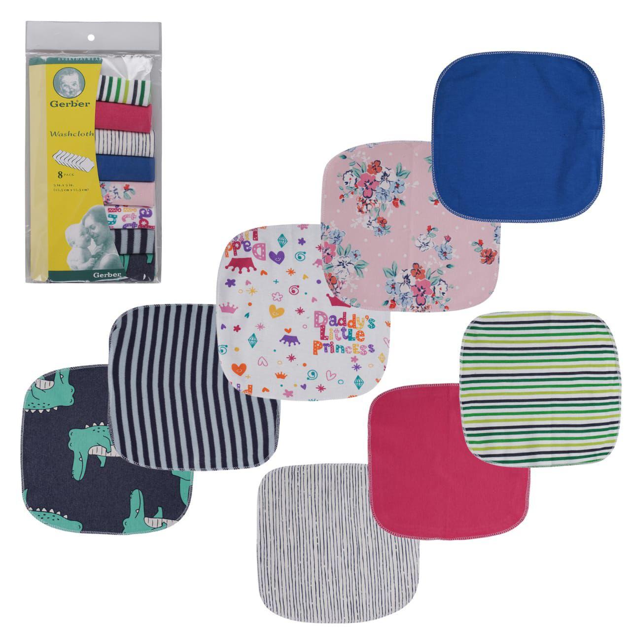 Cotton Wash Cloths –Pack of 8