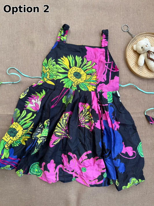 COTTON SLEEVELESS FROCKS(2-3 YEARS)