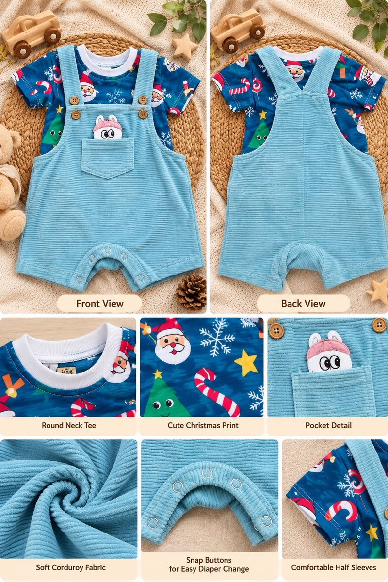 π§Έ Little Cutie Dungaree Set, Soft And Premium Quality, For 0 To 18 Months , Unisex