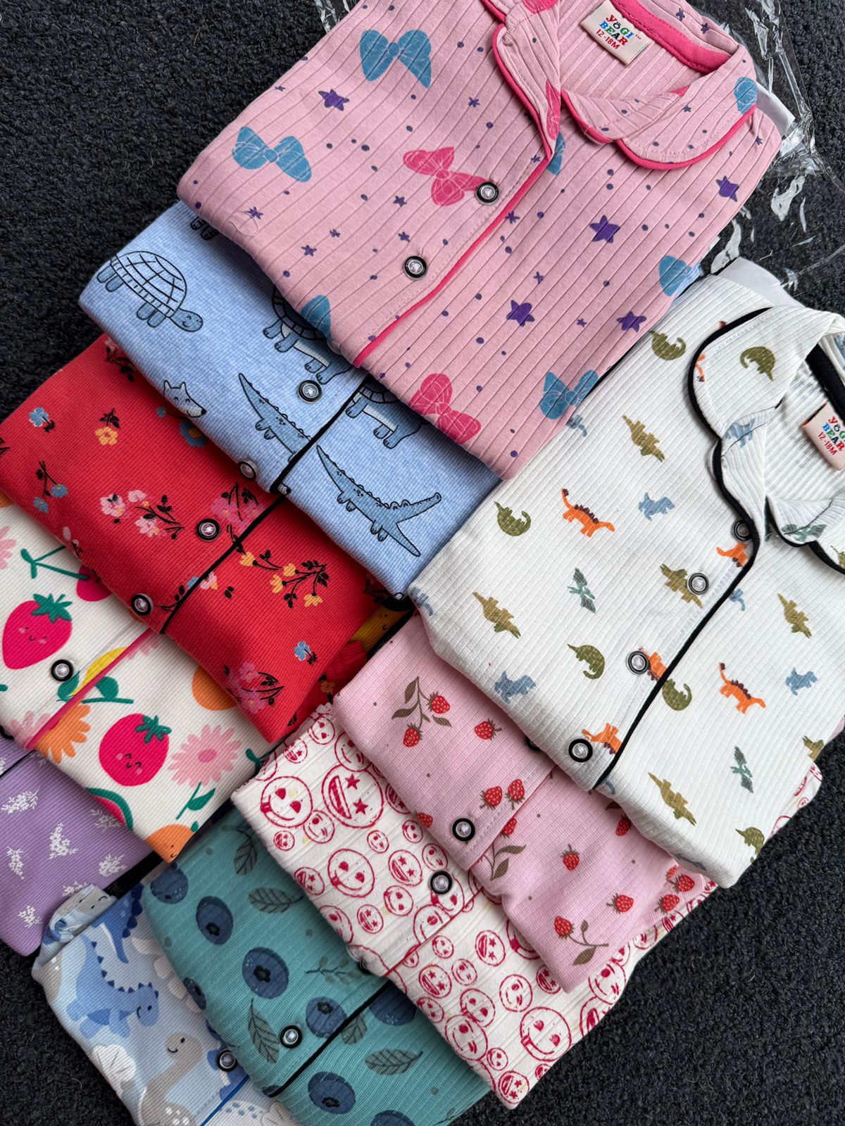 Ribbed Cotton Night Suits | Soft and Cozy | 1y-3yrs
