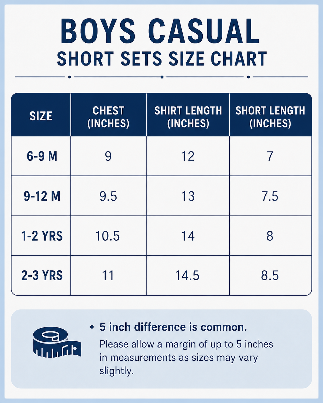 Casual Short Sets 6m to 2yrs | Soft and Breathable Fabric | Summer Special