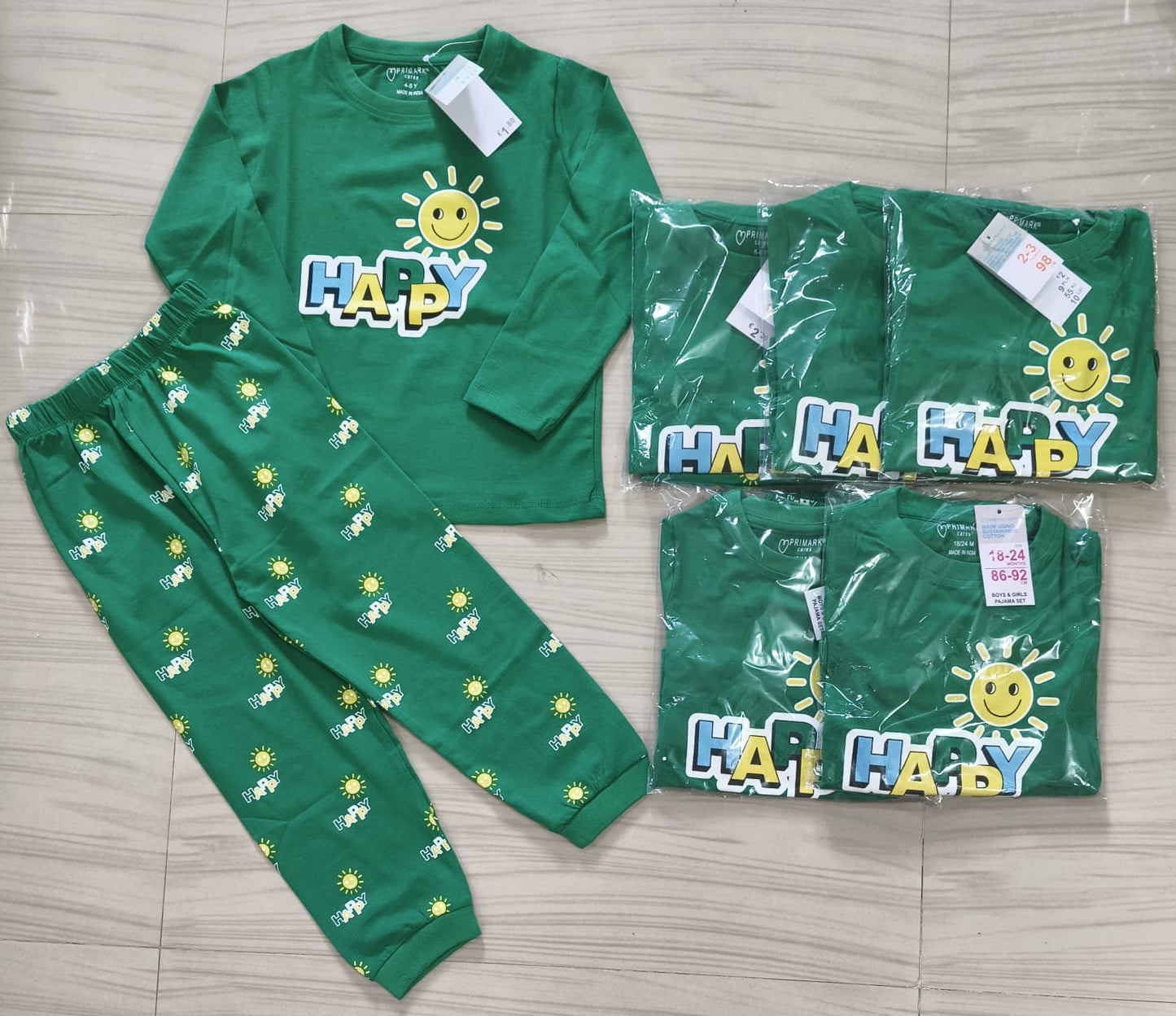 Casual Unisex full sleeve Coords for 6 months to 5yrs! Buy 4@999