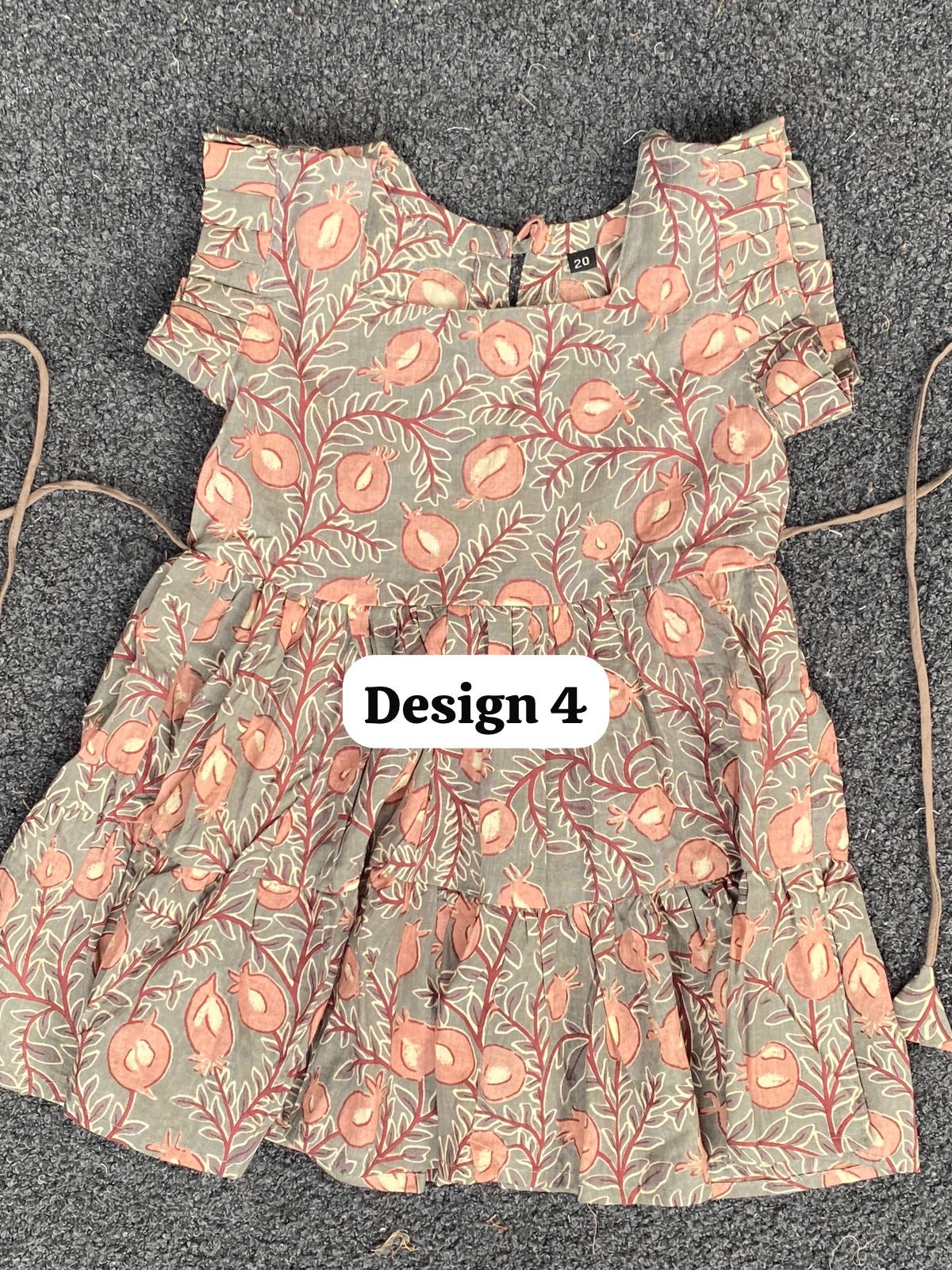 Pure cotton frill sleeve frocks| jaipuri frocks| 1-2 years| size 20