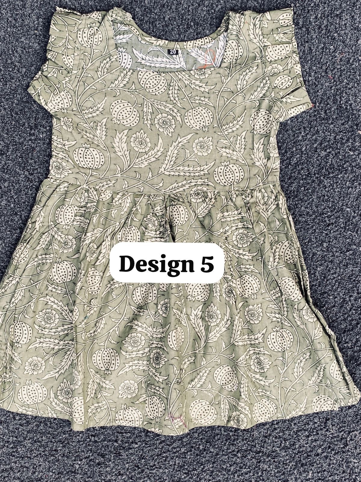 Pure cotton frill sleeve frocks| jaipuri frocks| 1-2 years| size 20