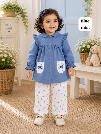 Muslin Frill Coord Sets | Loved by Many | Soft and Breathable Fabric |