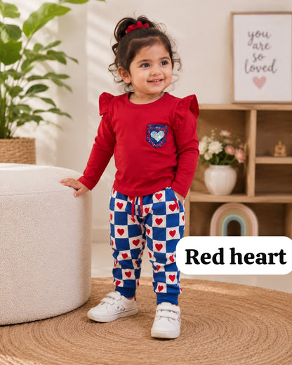 Girls full sleeve cord set