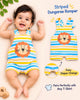 Branded Cotton Dungaree Romper for 0-3 months babies