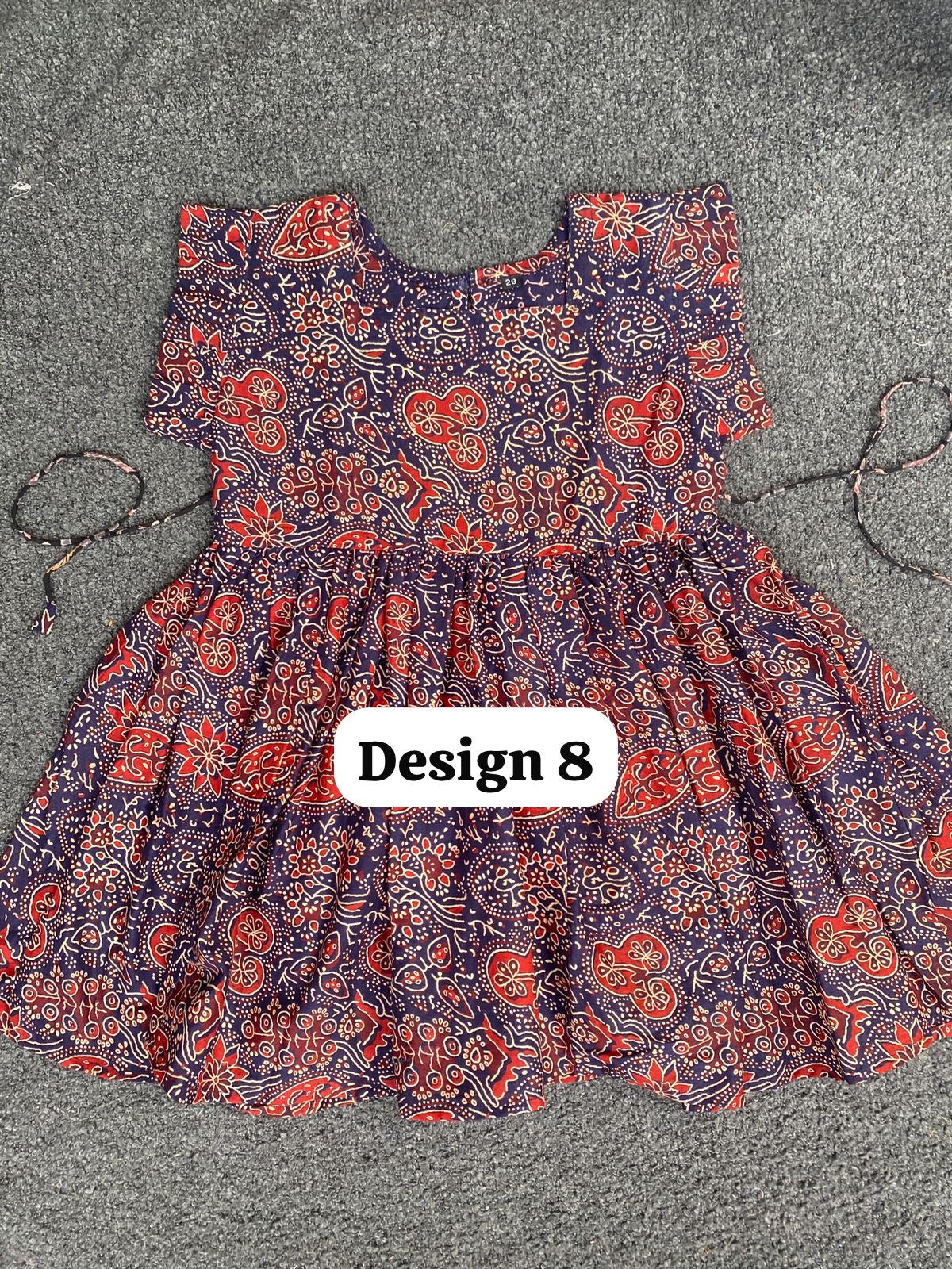 Pure cotton frill sleeve frocks| jaipuri frocks| 3-4years| size 24