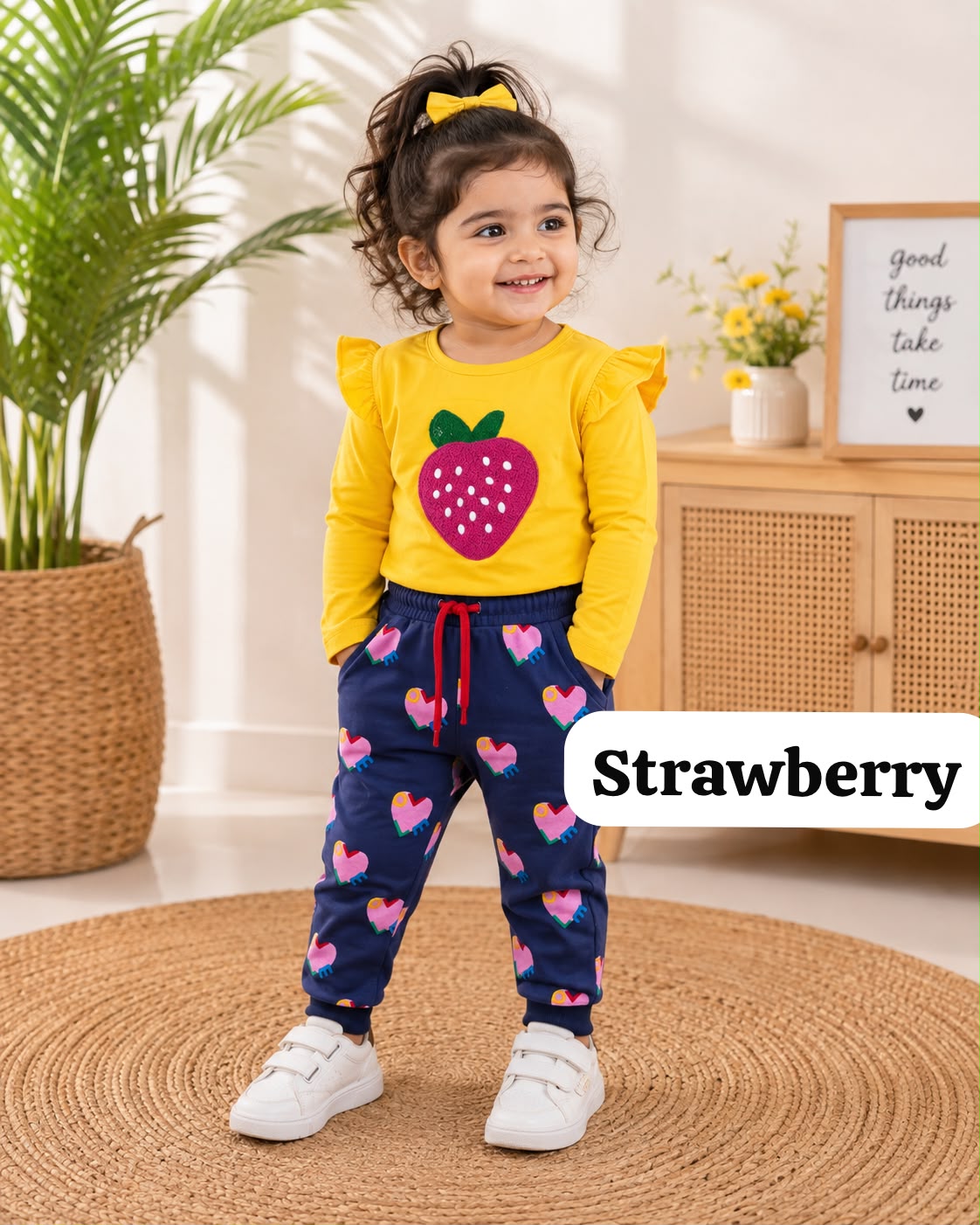 Girls full sleeve cord set