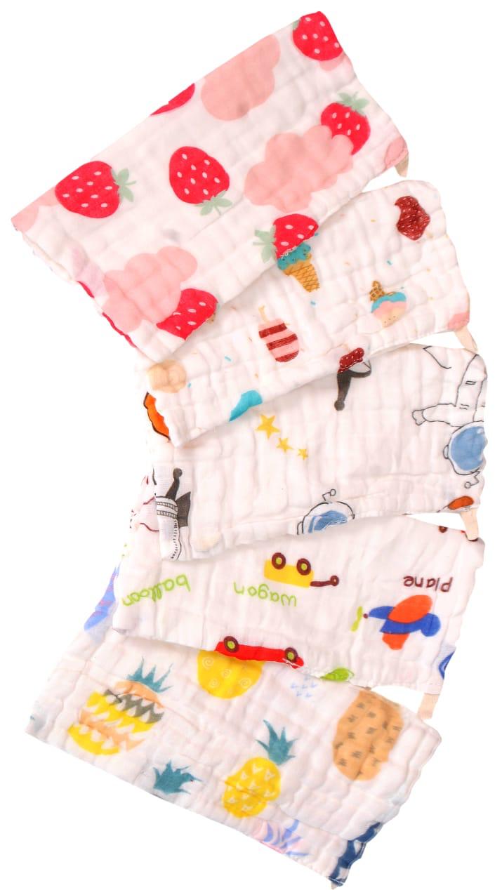 Muslin 6-Layered Crinkled Cotton Wash Cloth (Pack of 4)
