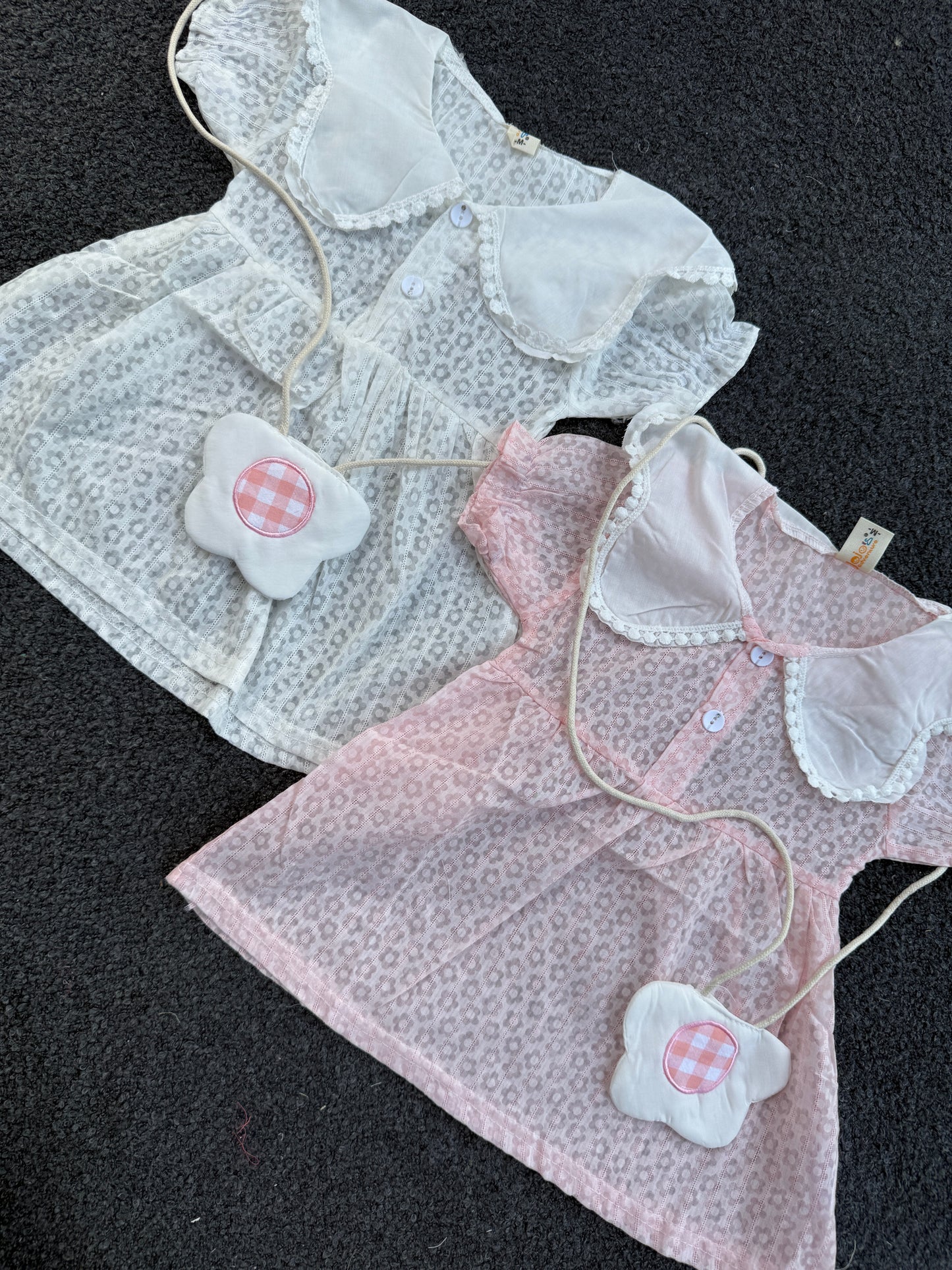 Korean Petarpan collar frocks| 6M TO 24M
