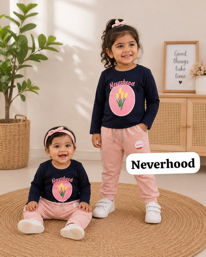 Girls full sleeve cord set