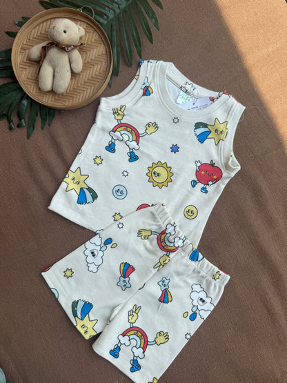 Sleeveless Unisex Coord Sets