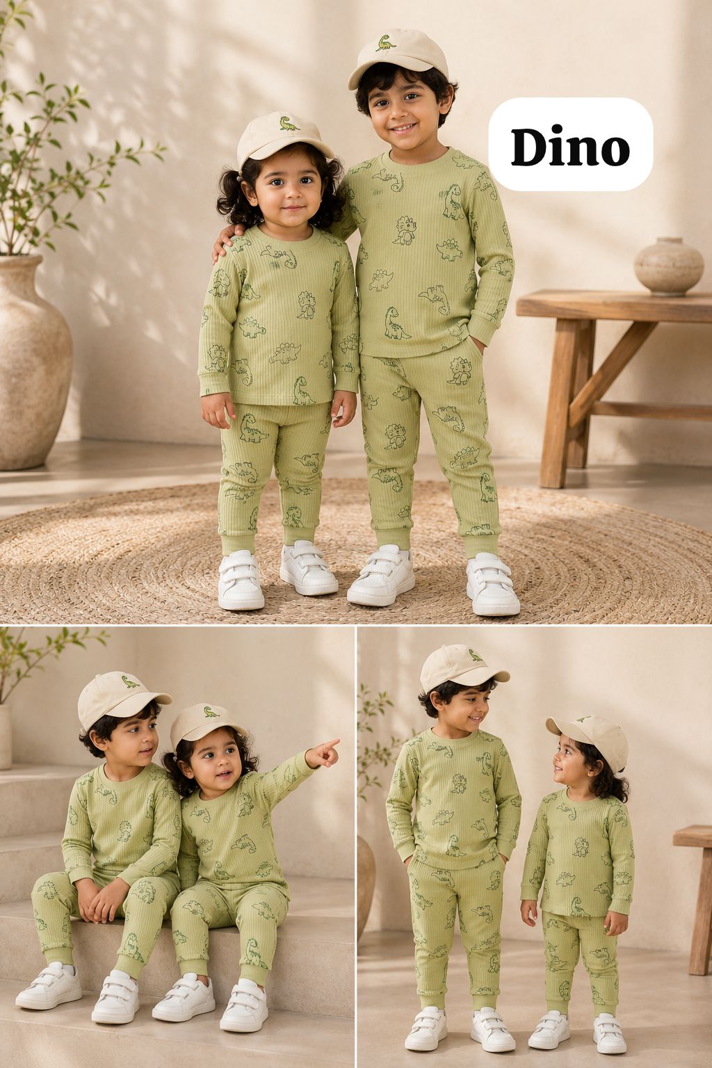 Boys & girls full sleeve cotton cords sets (2-6years)