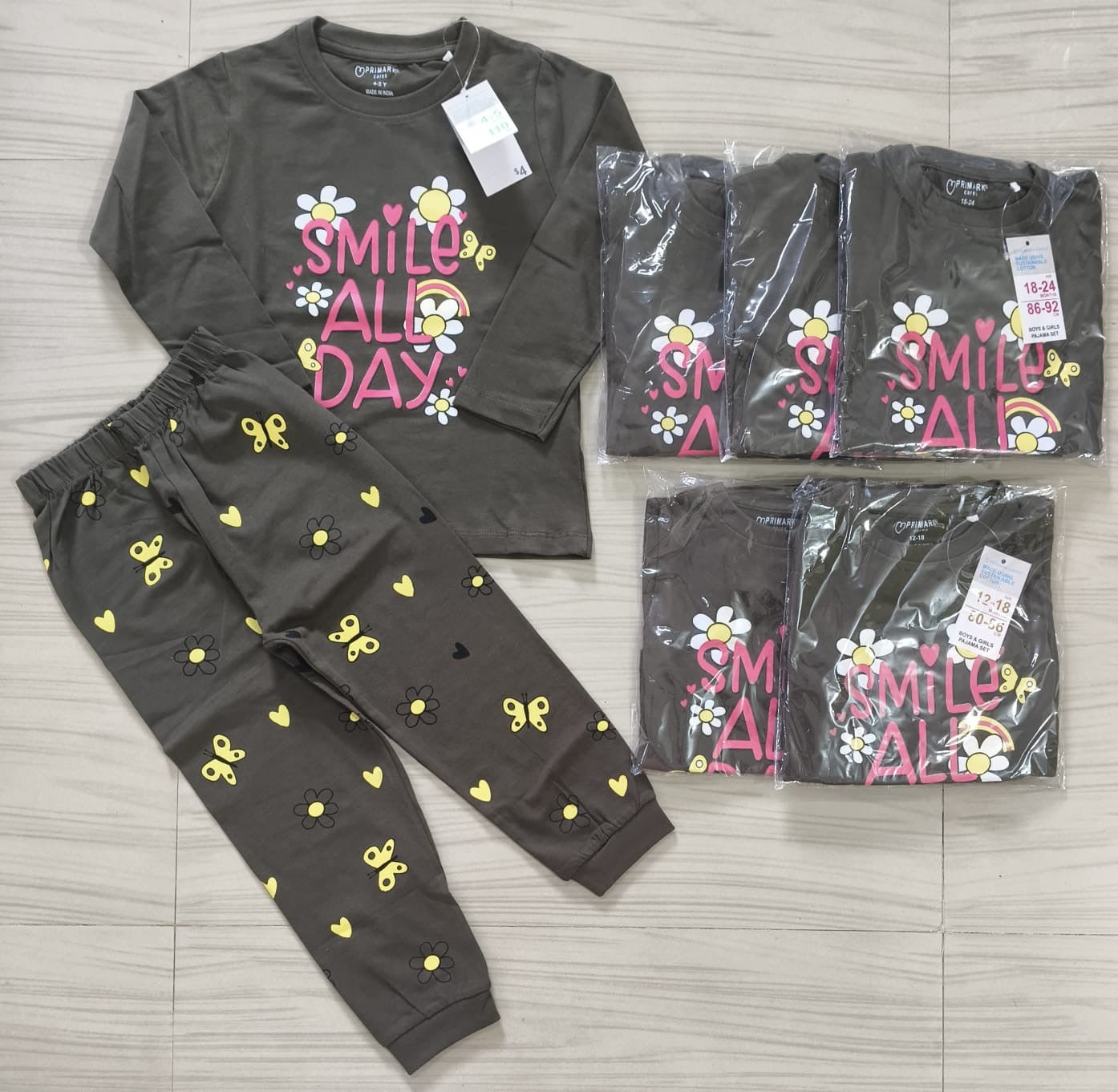 Casual Unisex full sleeve Coords for 6 months to 5yrs! Buy 4@999