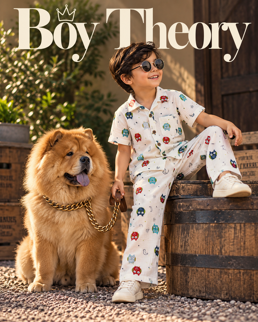 Collared Muslin Pant Sets for 2yrs to 5yrs, Comfy and Classy