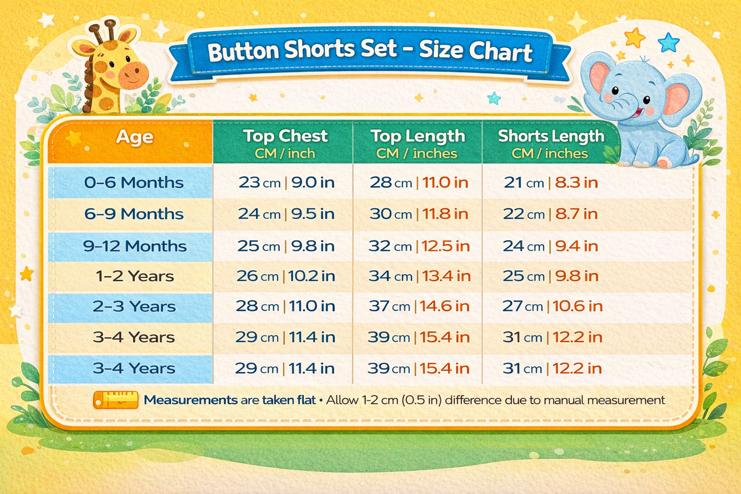 Unisex Snap Button Short Sets