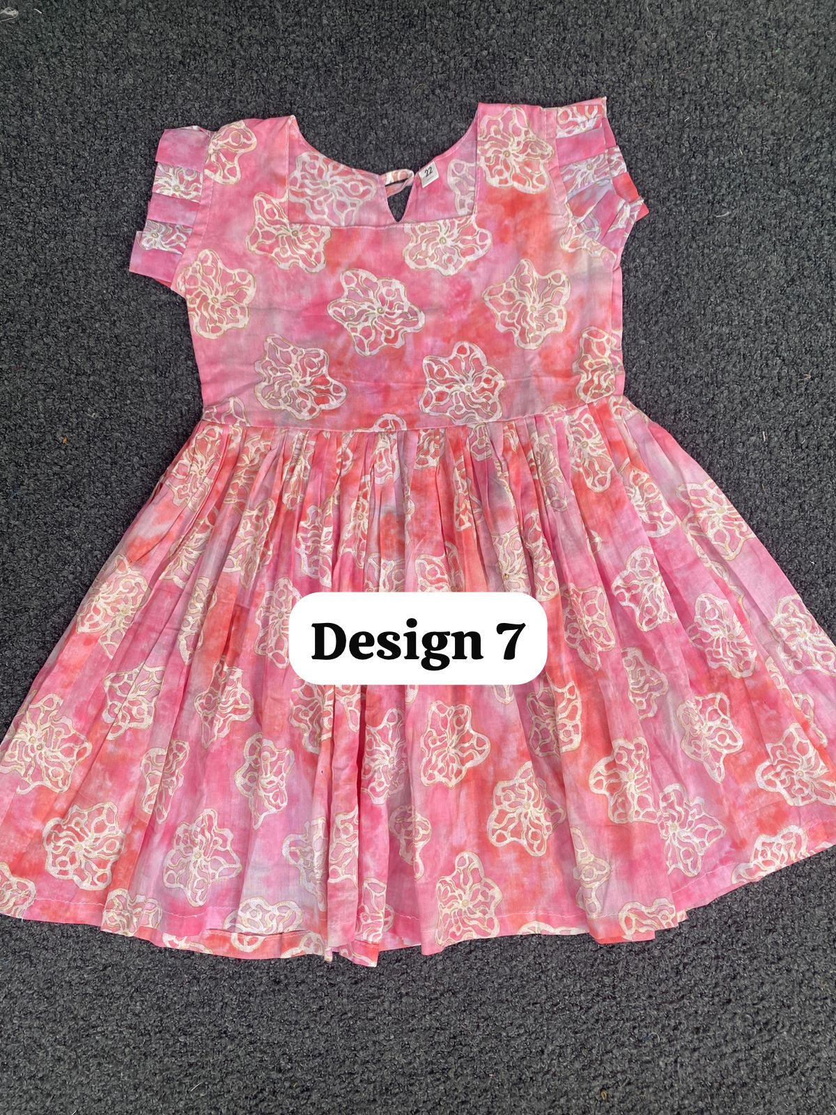 Pure cotton frill sleeve frocks| jaipuri frocks| 3-4years| size 24