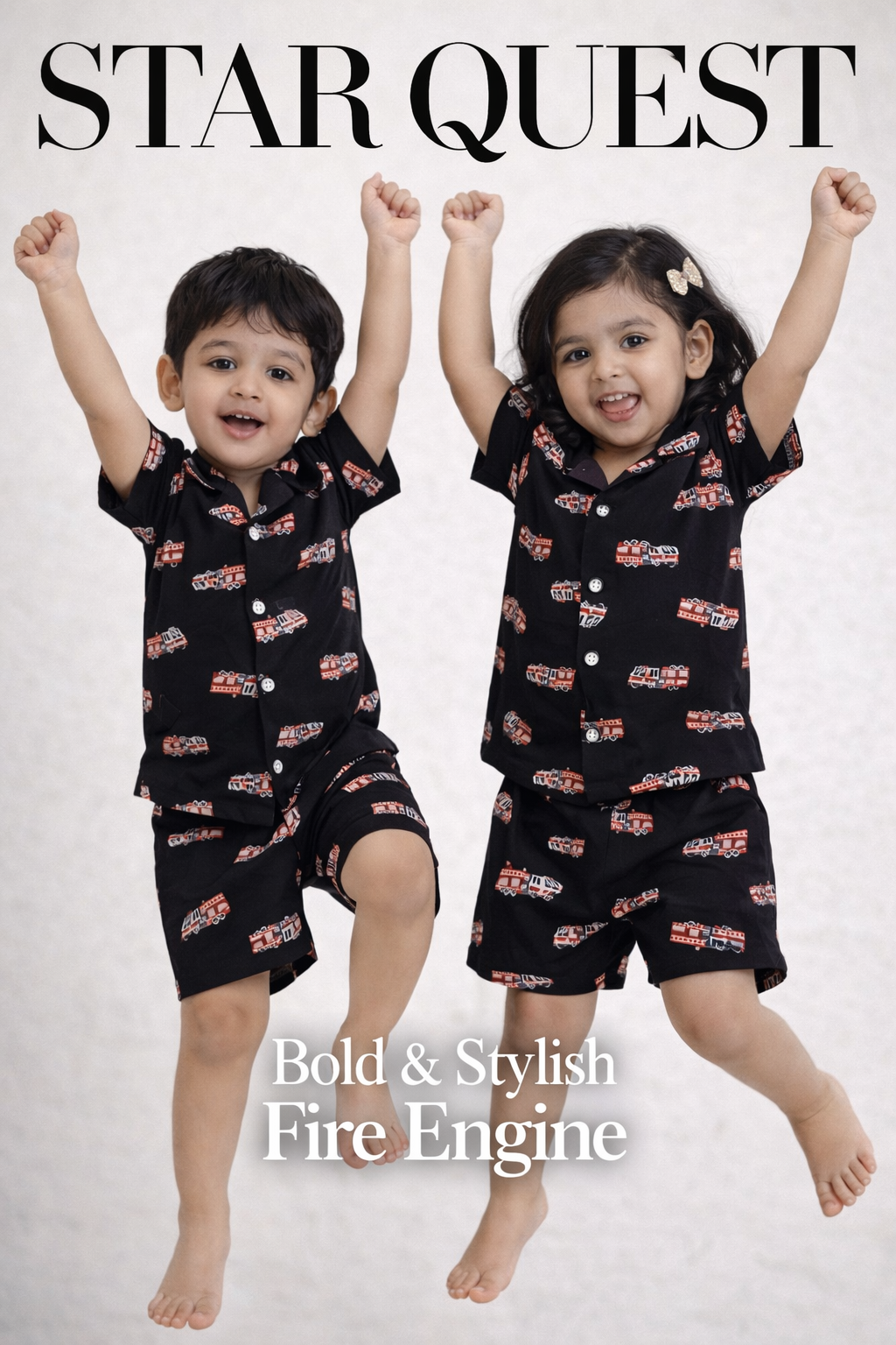 Front Button Short Sets- Unisex